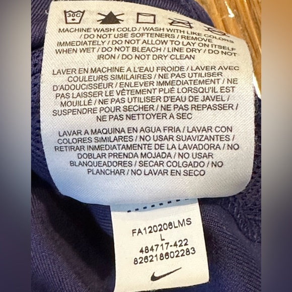 Nike Dri Fit Athletic Zip Up Jacket Purple & Neon Yellow Size Large - Picture 5 of 16